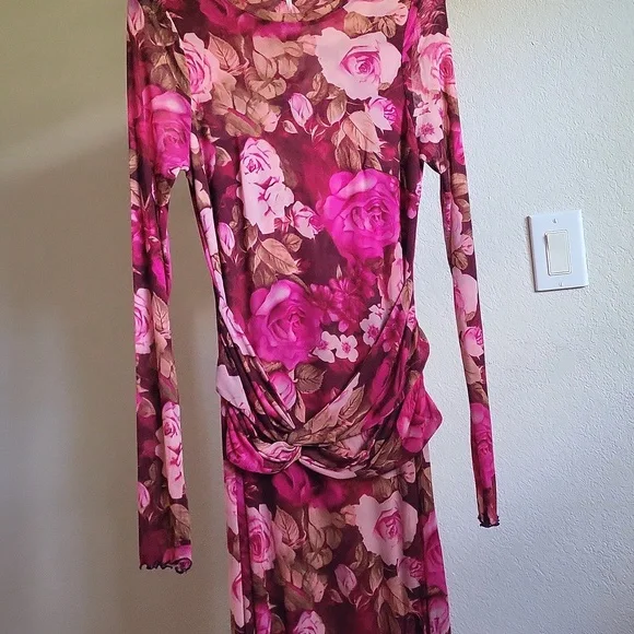 chinese dress ladies Small / Denim Combo
